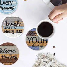 Load image into Gallery viewer, 8 Pcs Wooden Sunflower Animal Diamond Painting Art Coasters for Beginners Adults
