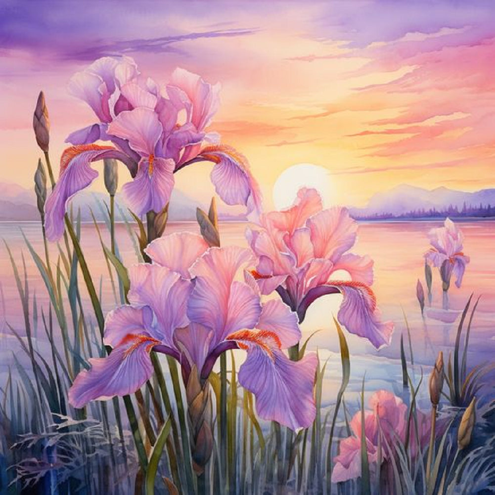 Diamond Painting - Full Round - iris (30*30CM)