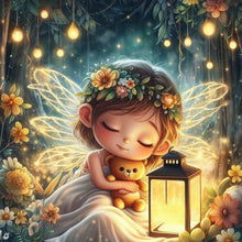 Load image into Gallery viewer, Diamond Painting - Full Round - sleeping elf (30*30CM)
