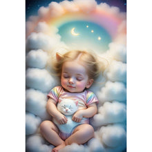 Load image into Gallery viewer, Diamond Painting - Full Round - angel baby (40*60CM)
