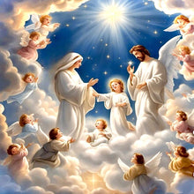 Load image into Gallery viewer, Diamond Painting - Full Round - Jesus and the Virgin (30*30CM)

