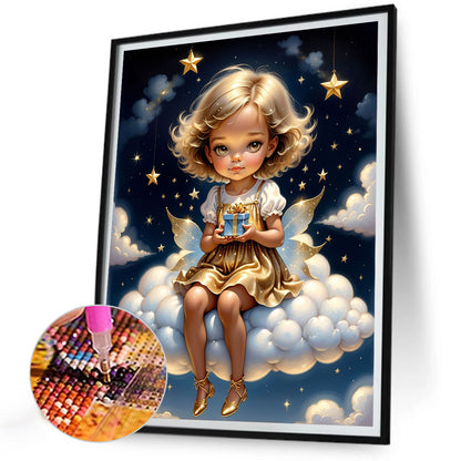 Diamond Painting - Full Round - angel on clouds (30*40CM)