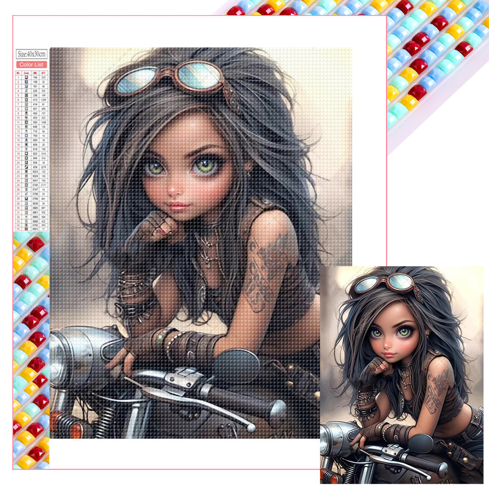 Diamond Painting - Full Square - cool girl (30*40CM)