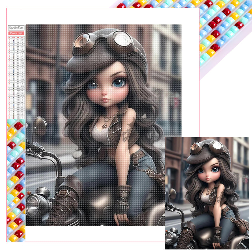 Diamond Painting - Full Square - cool girl (30*40CM)