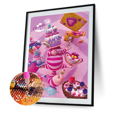 Load image into Gallery viewer, Diamond Painting - Full Round - pink cat (30*40CM)
