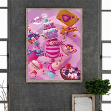 Load image into Gallery viewer, Diamond Painting - Full Round - pink cat (30*40CM)
