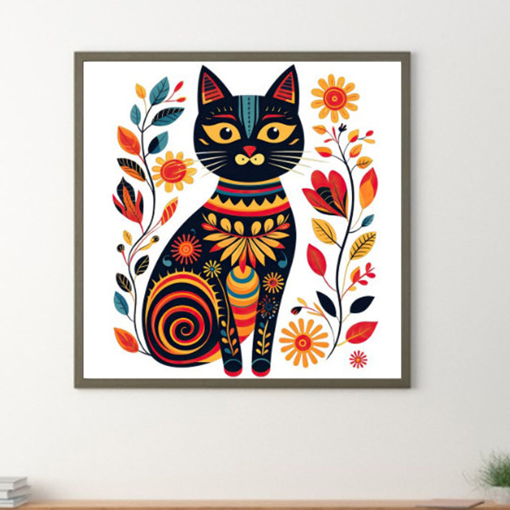 Diamond Painting - Full Round - little black cat (40*40CM)