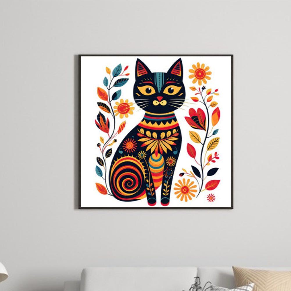 Diamond Painting - Full Round - little black cat (40*40CM)