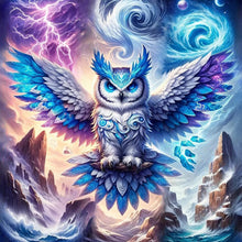 Load image into Gallery viewer, Diamond Painting - Full Round - flying owl (30*30CM)
