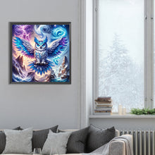 Load image into Gallery viewer, Diamond Painting - Full Round - flying owl (30*30CM)
