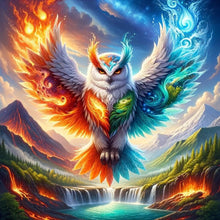 Load image into Gallery viewer, Diamond Painting - Full Round - flying owl (30*30CM)
