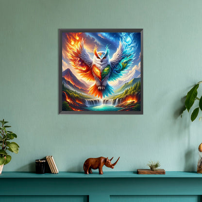 Diamond Painting - Full Round - flying owl (30*30CM)