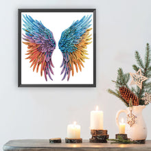 Load image into Gallery viewer, Diamond Painting - Partial Special Shaped - Colorful wings (30*30CM)
