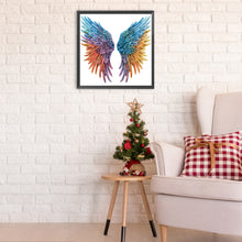 Load image into Gallery viewer, Diamond Painting - Partial Special Shaped - Colorful wings (30*30CM)
