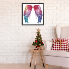 Load image into Gallery viewer, Diamond Painting - Partial Special Shaped - Colorful wings (30*30CM)
