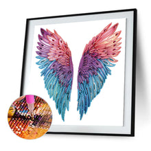 Load image into Gallery viewer, Diamond Painting - Partial Special Shaped - Colorful wings (30*30CM)
