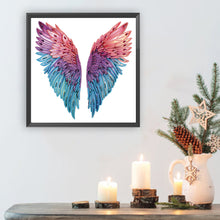 Load image into Gallery viewer, Diamond Painting - Partial Special Shaped - Colorful wings (30*30CM)
