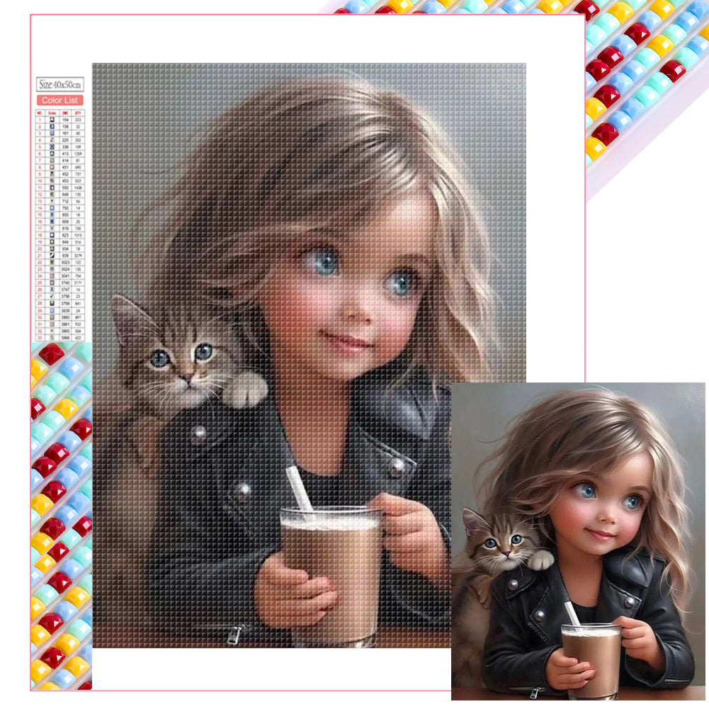Diamond Painting - Full Square - cool girl (40*50CM)