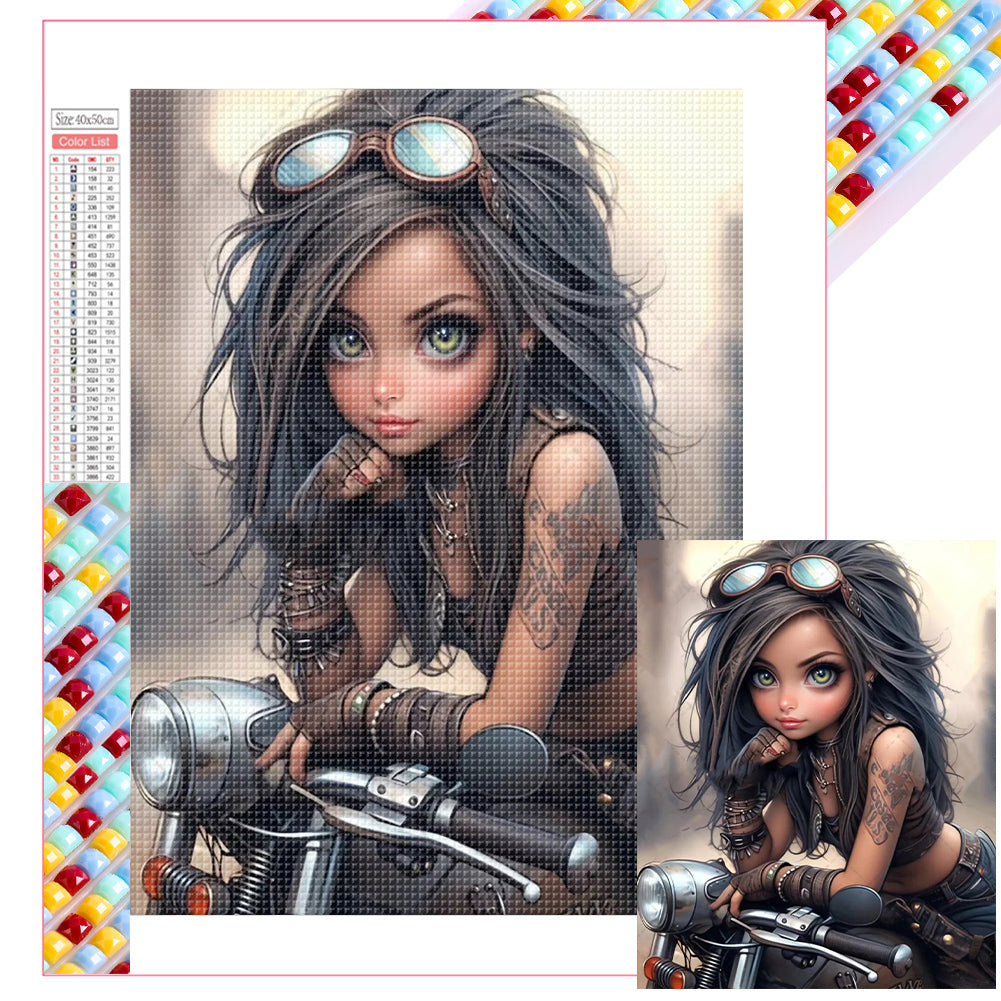 Diamond Painting - Full Square - cool girl (40*50CM)