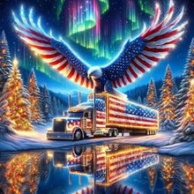 Load image into Gallery viewer, Diamond Painting - Full Round - american eagle (30*30CM)
