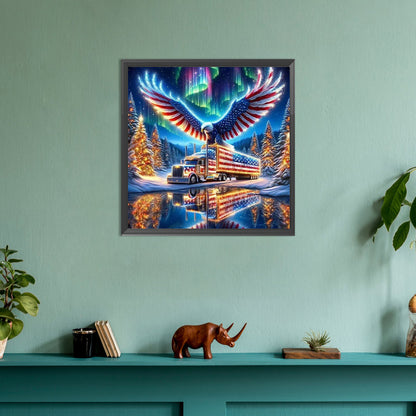 Diamond Painting - Full Round - american eagle (30*30CM)