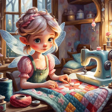 Load image into Gallery viewer, Diamond Painting - Full Round - sewing angel (30*30CM)
