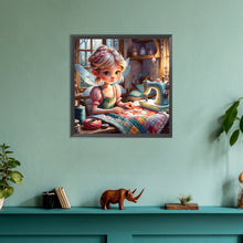 Load image into Gallery viewer, Diamond Painting - Full Round - sewing angel (30*30CM)
