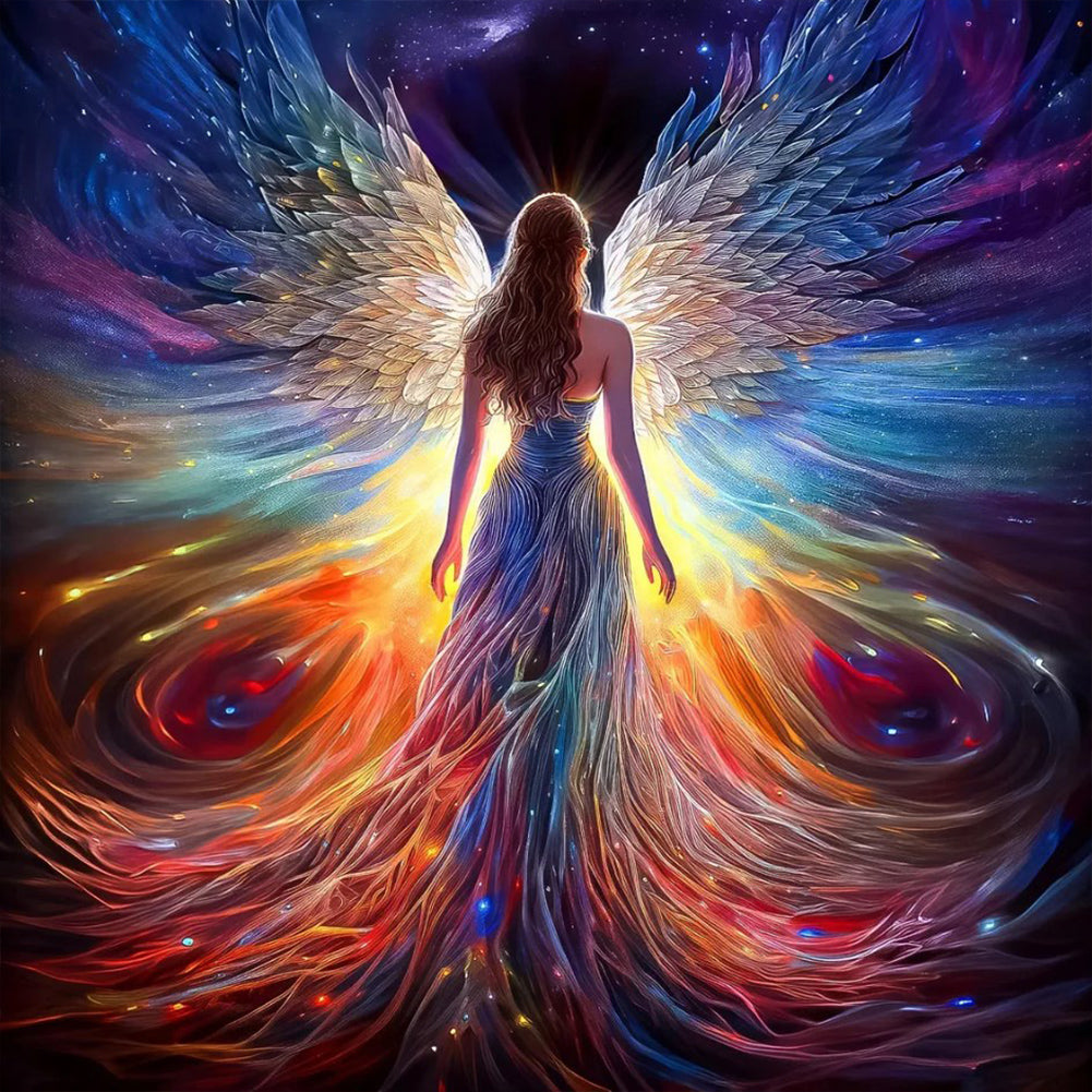 Diamond Painting - Full Round - Winged Angel (30*30CM)