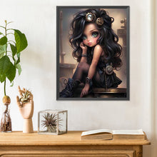 Load image into Gallery viewer, Diamond Painting - Full Round - sweet cool girl (30*40CM)
