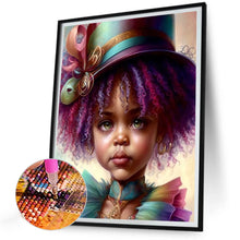 Load image into Gallery viewer, Diamond Painting - Full Round - black girl (30*40CM)
