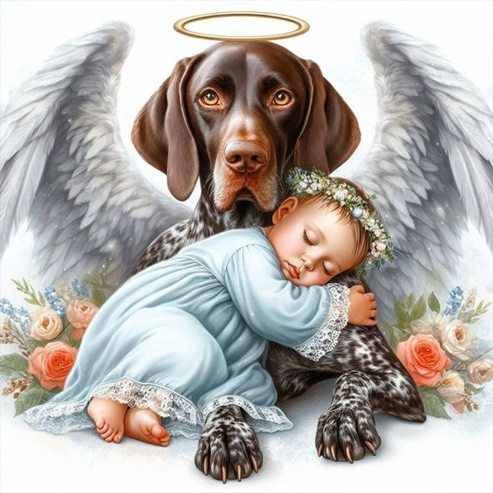 Diamond Painting - Full Round - angel child (40*40CM)