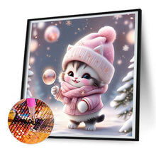 Load image into Gallery viewer, Diamond Painting - Full Round - kitten (30*30CM)
