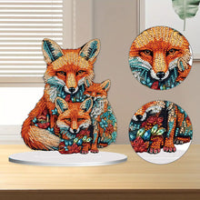 Load image into Gallery viewer, Diamond Painting Desktop Ornament Kit for Home Office Desktop Decor 20x25cm(Fox)

