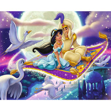 Load image into Gallery viewer, Diamond Painting - Full Round - Prince Aladdin and Princess Jasmine (50*40CM)
