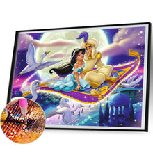 Load image into Gallery viewer, Diamond Painting - Full Round - Prince Aladdin and Princess Jasmine (50*40CM)
