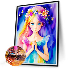 Load image into Gallery viewer, Diamond Painting - Full Round - girl praying devoutly (40*50CM)
