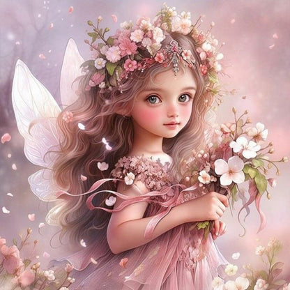 Diamond Painting - Full Round - girl (50*50CM)