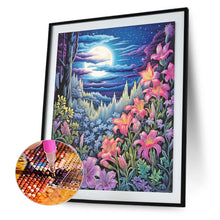 Load image into Gallery viewer, Diamond Painting - Full Round - Late night mountain wildflowers (40*50CM)
