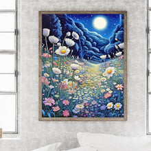 Load image into Gallery viewer, Diamond Painting - Full Round - Late night mountain wildflowers (40*50CM)
