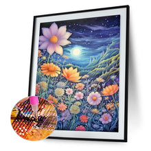 Load image into Gallery viewer, Diamond Painting - Full Round - Late night mountain wildflowers (40*50CM)
