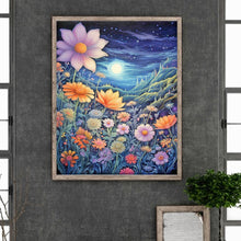 Load image into Gallery viewer, Diamond Painting - Full Round - Late night mountain wildflowers (40*50CM)
