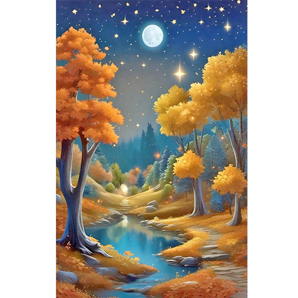 Diamond Painting - Full Round - Beautiful scenery of mountains and rivers (40*60CM)