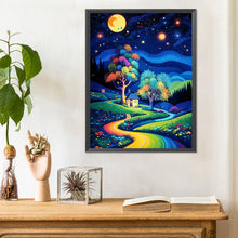 Load image into Gallery viewer, Diamond Painting - Full Round - Starry Night Forest Cabin (30*40CM)
