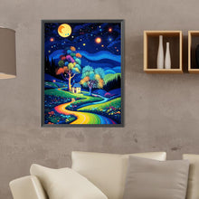 Load image into Gallery viewer, Diamond Painting - Full Round - Starry Night Forest Cabin (30*40CM)
