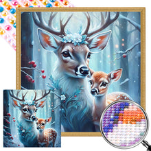 Load image into Gallery viewer, AB Diamond Painting - Full Round - Deer in the snow (30*30CM)
