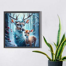 Load image into Gallery viewer, AB Diamond Painting - Full Round - Deer in the snow (30*30CM)
