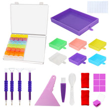 Load image into Gallery viewer, Diamond Art Pen with Trays 28 Grids Diamond Painting Tools for DIY Art Craft
