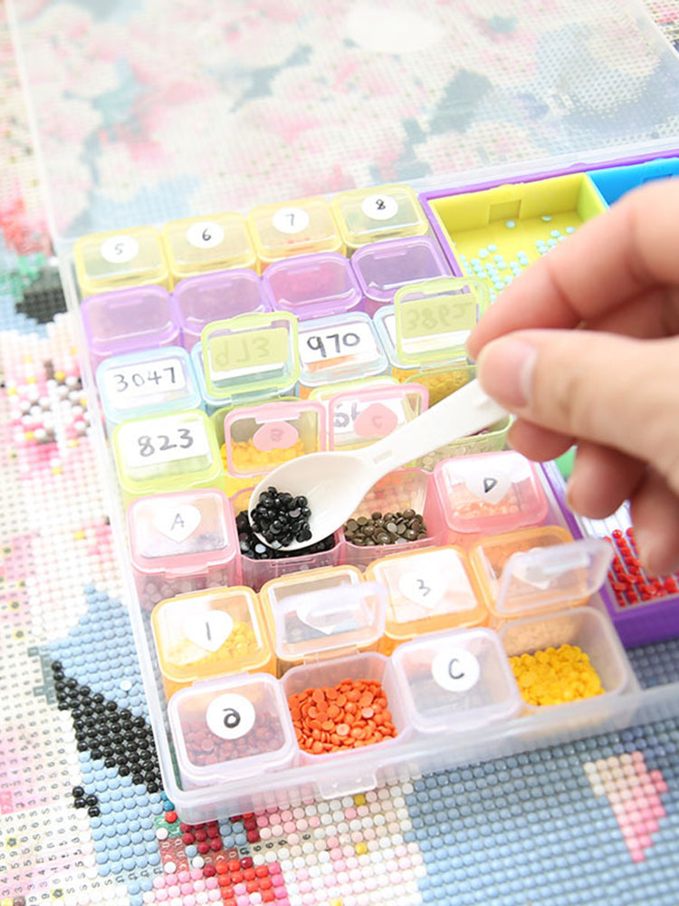 Diamond Art Pen with Trays 28 Grids Diamond Painting Tools for DIY Art Craft