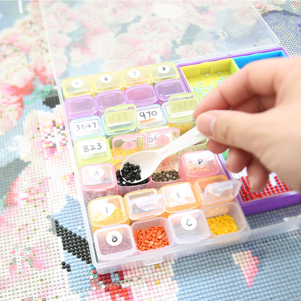 Diamond Art Pen with Trays 28 Grids Diamond Painting Tools for DIY Art Craft