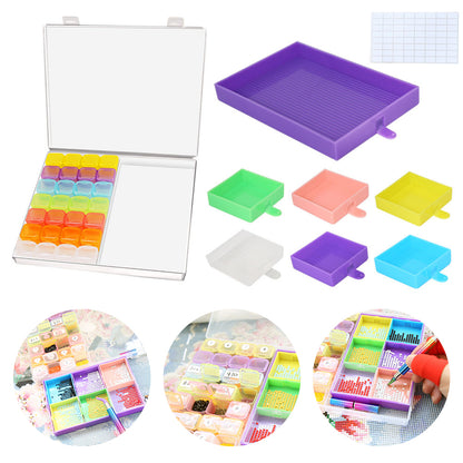 Diamond Art Pen with Trays 28 Grids Diamond Painting Tools for DIY Art Craft